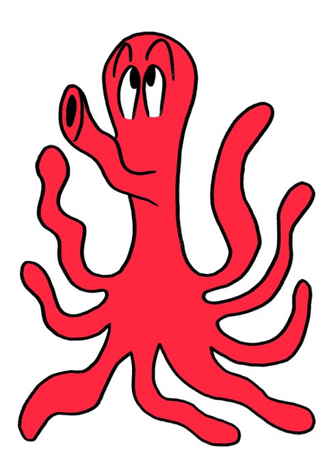 タコのtwitterイラスト作品