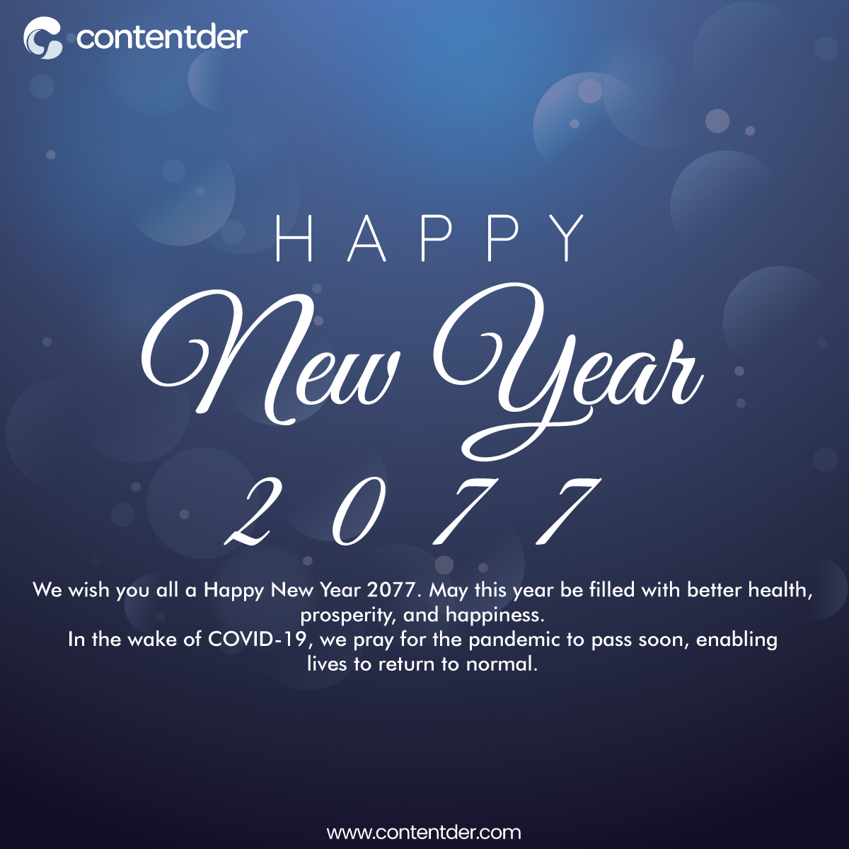 contentder's tweet photo. We wish you all a Happy New Year 2077. May this year be filled with better health, prosperity, and happiness.
In the wake of COVID-19, we pray for the pandemic to pass soon, enabling lives to return to normal. #HappyNewYear2077 #Enjoy #StaySafe #contentder https://t.co/aBnkmW3JuO