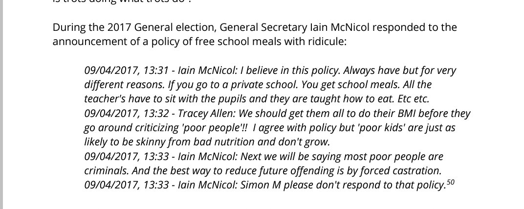 . @IainMcNicol opposed feeding poor children meals!