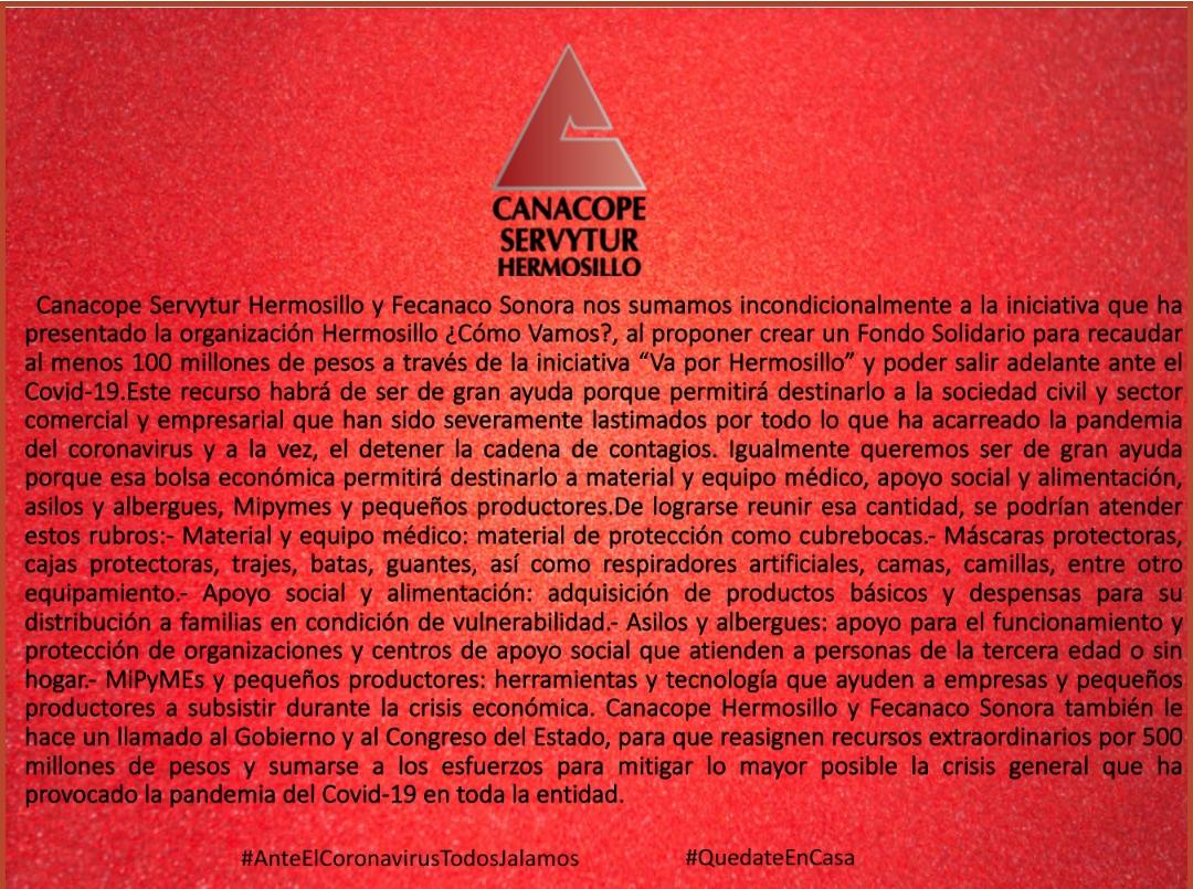 CANACOPE HERMOSILLO tweet media