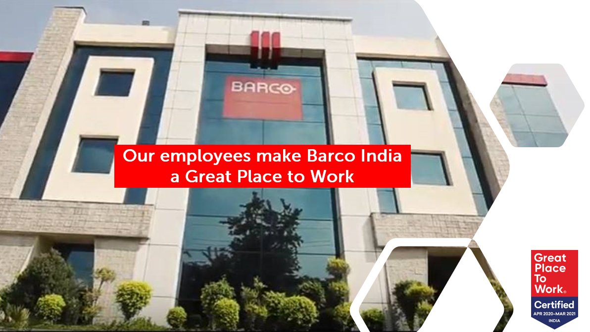Barco's tweet photo. Let's kick off the week with some great news! For the 2nd year in a row, @barco_india has been certified as a “Great Place to Work" 🙌
Congrats to the team on this great recognition! 👏
@GPTW_India
#BestInAsia #BestWorkplaces #GPTW4ALL #EnablingBrightOutcomes https://t.co/5lR7NAlrsh