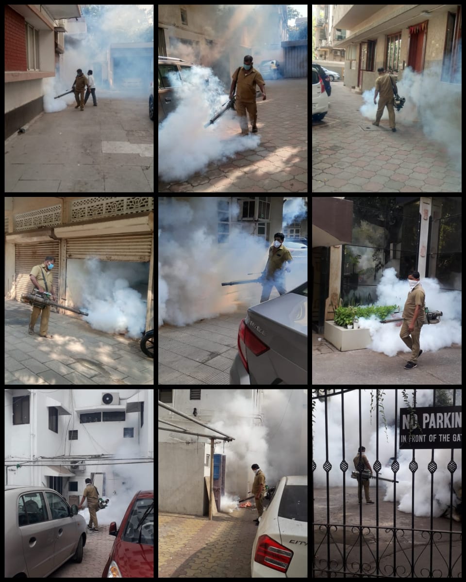 rahul4colaba's tweet photo. #Fumigation work done at #GRoad and #ARoad, at #MarineDrive.
#IndiaFightsCorona
#ColabaFightsCorona https://t.co/L2yNi0w3Vz