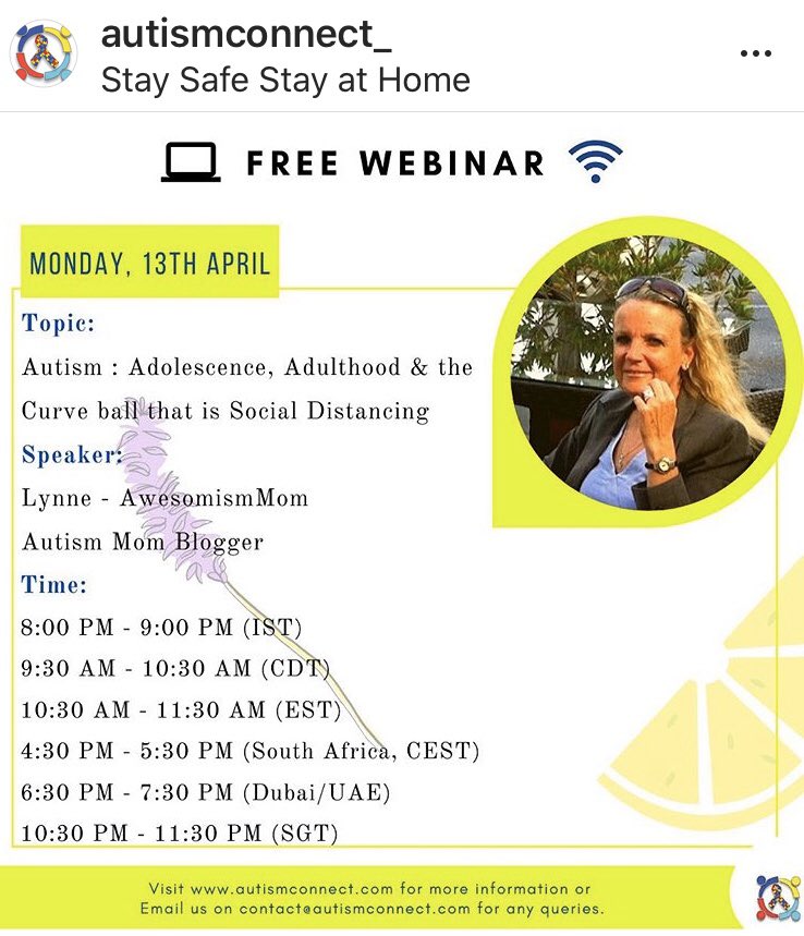 AwesomismMom's tweet photo. Tomorrow morning!! Would love to have you join! #Autism #Webinar #SharingIsCaring #AutismAwarenessMonth #Awesomism https://t.co/Qg186fjnbs