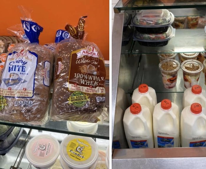 bagelmanct's tweet photo. NEW at Bagelman!  Bread.  Milk. 
Make us your one-stop on Monday! 
Open at 5:30 for pickup, delivery, or curbside!  #BrookfieldCT #DanburyCT #breakfast #lunch https://t.co/IXlpjfFu3b