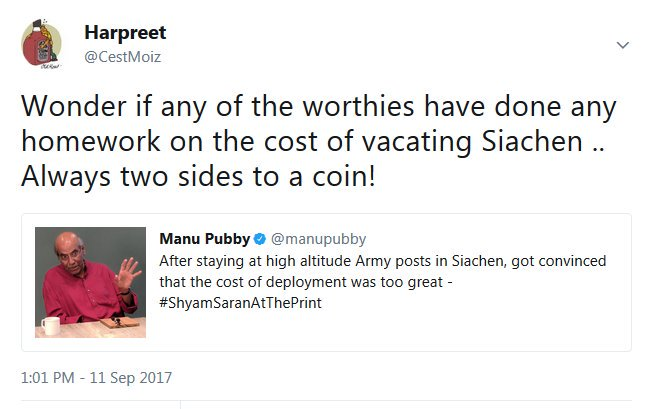 19As I close this thread, I'll leave with just one question from me to the worthies about  #Siachen.Been almost three years since I asked this.Would be glad if someone can answer me some day.