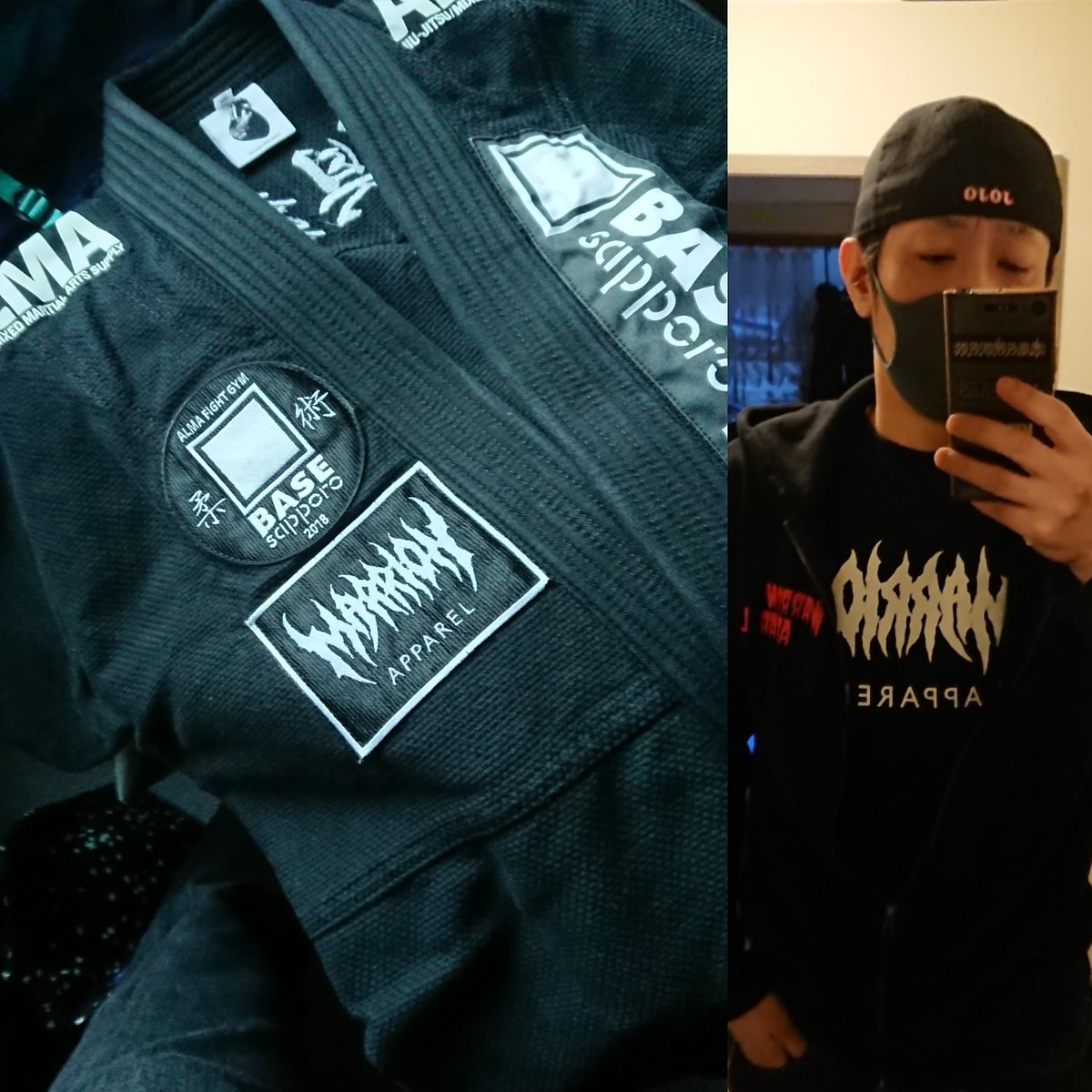 piroMandD's tweet photo. FBで【マリアパ】トップファンに認定されたので、とりあえず宣伝してみるww
#マリアパ
#marrionapparel
#bjj
#battlechef https://t.co/WvRNBYRUF9