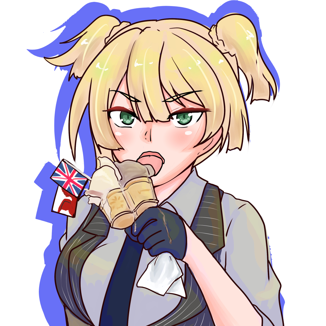 「#ドルフロ
うぇるろっちとアイスデート 」|ツチノコ スネークのイラスト