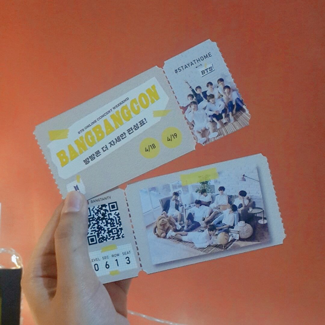 แจกบอร์ดดิ้งพาสคอนแบบฉีกตามรอยปรุได้จากคุณ ✨@.joonimissjoonie 💛 ✨จำนวน 30eaค้าบ แต่ว่าได้ไม่ทันคอนนะคะ ;—; เพราะร้านที่เรารู้จักเค้าตัดรอบการทำให้ไม่ทัน อยากแจกให้เก็บไว้เป็นที่ระลึก สุ่มจากรีนะคะ ฟลว.เค้าออกค่าส่งให้ฟรีค้าบ ปิ้วๆๆ 💜💛🔍 #BANGBANGCON #BTSOnlineConcert