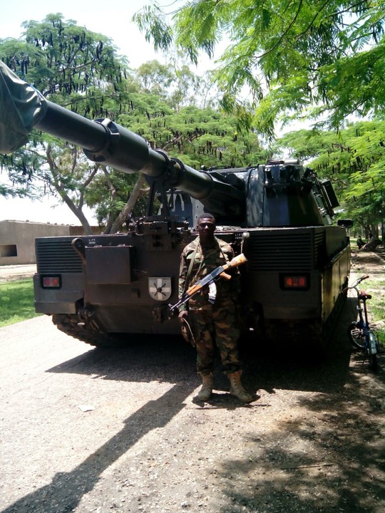 The harder hitting Palmaria 155 self-propelled howitzera are deployed in composite battalion consisting of two batteries of traditional artillery and One battery of the self-propelled guns