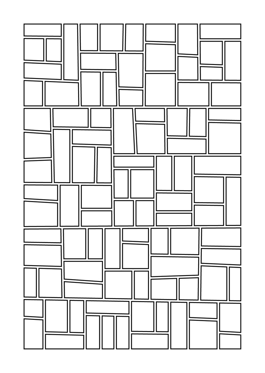 おーみや A Twitter 1ページを100コマに割った空のコマです 自由に使ってください コマ割りテンプレートもclipに素材登録しました よかったらどうぞ T Co E1mlhmbox8