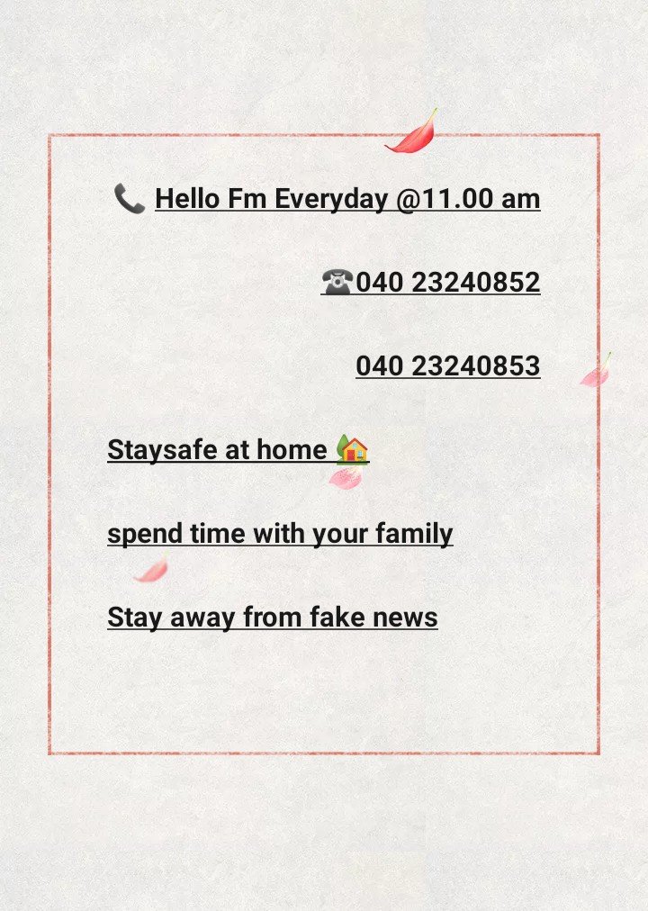 airvbhyd's tweet image. #hellofm now
#tuneinto #fmvividhbharati102.8