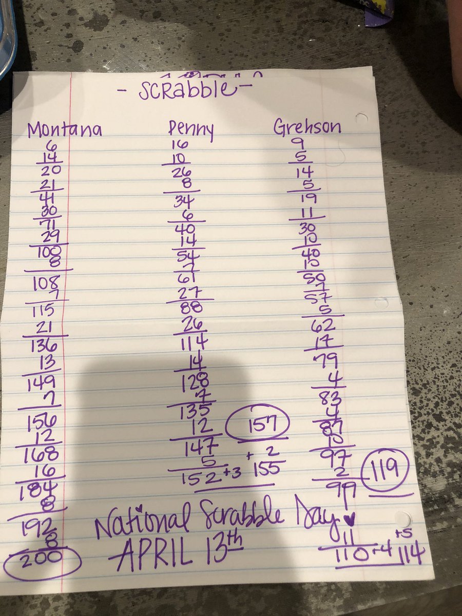 PennyHunterWash's tweet image. National Scrabble Day! @PISDReynolds #SpiritWeekChallenge