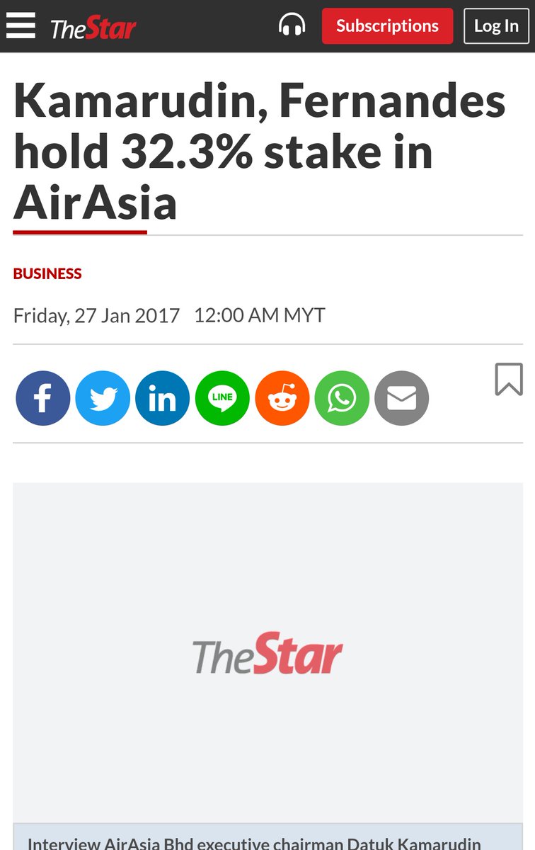 Tahun lepas semua shareholder AirAsia dapat special dividen berjumlah RM3 Bilion. Tony dan Kamarudin own 32.3% stake in AirAsia. Jadi kira sendiri berapa banyak depa dapat tahun lepas!