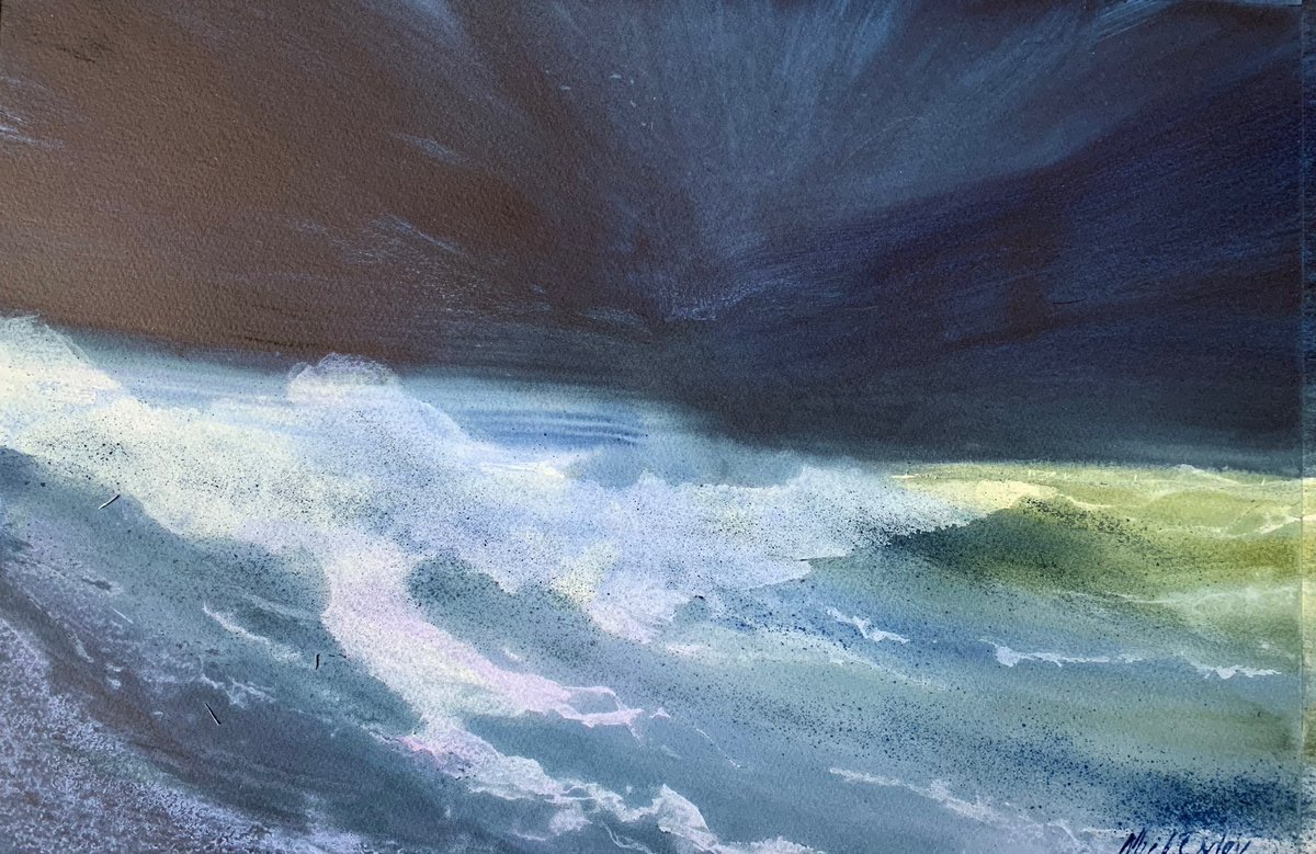 mickoxley's tweet image. Night Show
watercolour, 54x36