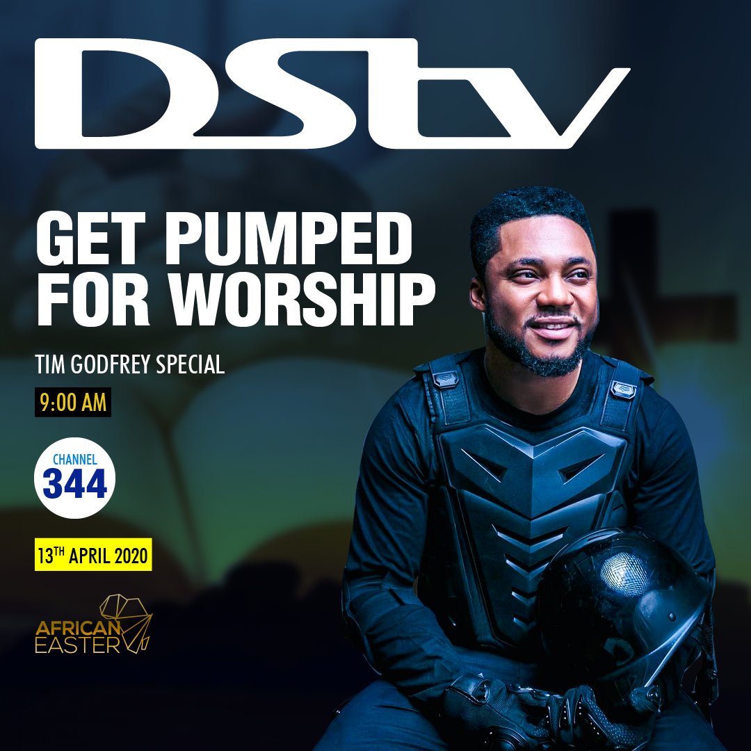 DStvUganda's tweet photo. Have your day jump started with a powerful praise session from Tim Godfrey on the #AfricanEaster pop-up channel. https://t.co/PvLaW0kVAc