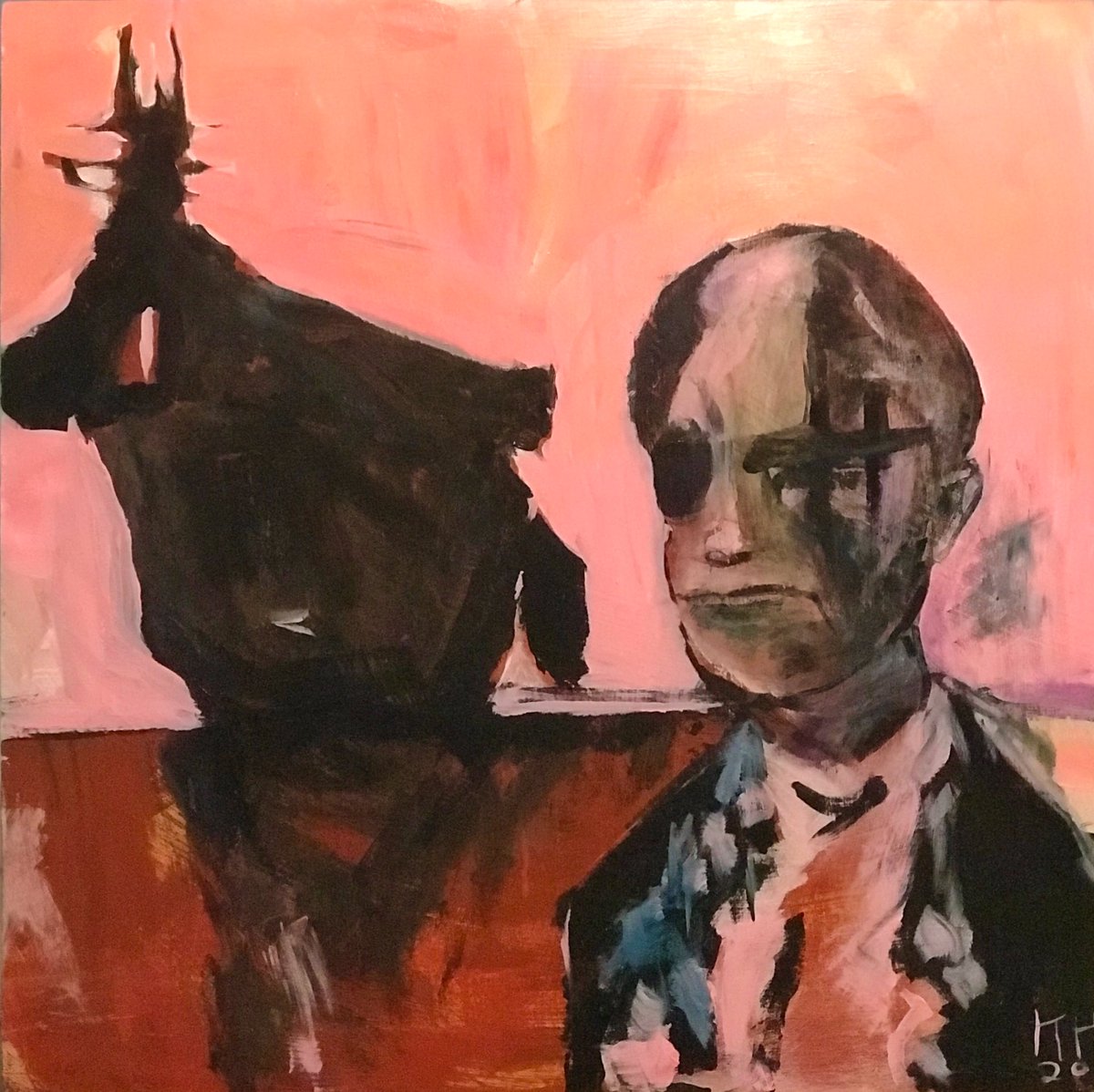 RedSadStars's tweet image. A Man Was Screaming in Beautiful Harmony— 24x24 acrylic on canvas, DM with inquiries #acrylicpainting #contemporaryart #contemporarypainting #figural #expressionism #utahartist #buylocalutah #buyoriginalart