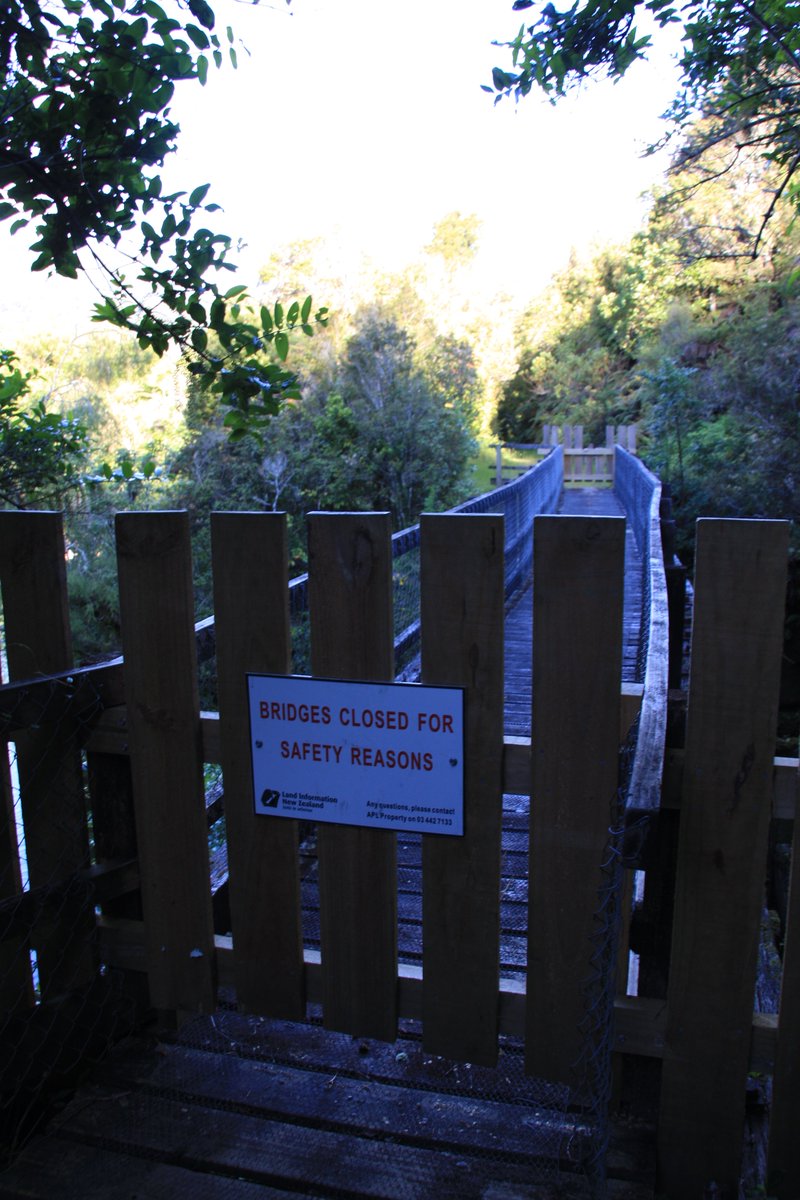 The Chasm Creek Walkway is only about 20 minutes long—alas, I couldn't actually do the whole thing because the bridge was closed temporarily (a footbridge erected on the old railway bridge).