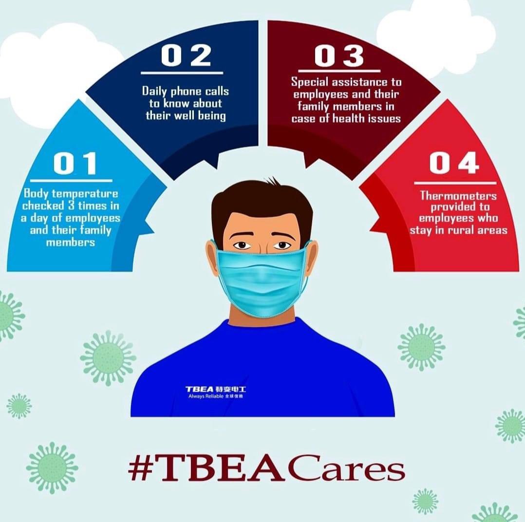 TBEASolarIndia's tweet photo. Together we can and we will. 
We at TBEA are committed to the safety and well-being of all our team members and society. 
"Keep calm and carry on."  "Tough Times Never Last, but Tough People Do!"
#TBEA #Always Reliable #Staysafe #StayIndoor #Stay Connected. https://t.co/qP4XkvD9dr