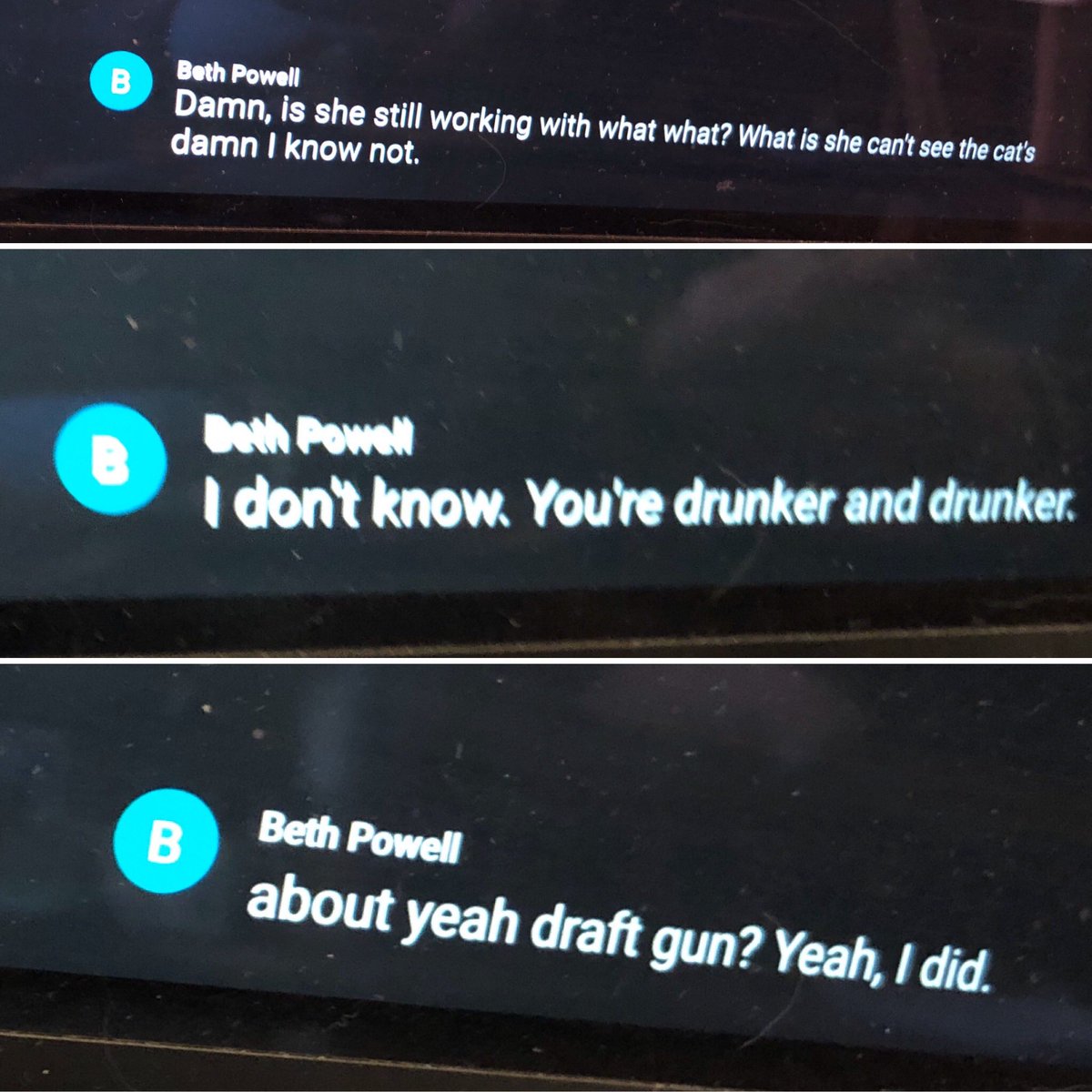 Adventures in automatically generated captioning during family video chat.