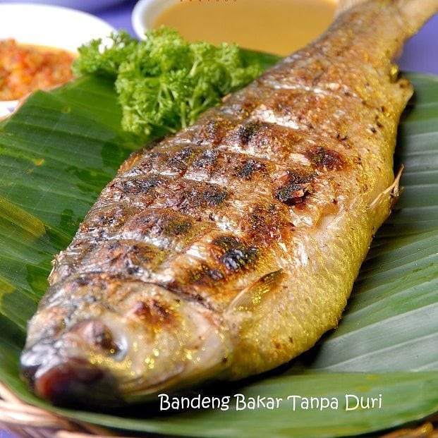 DinarRest's tweet photo. Mau makan ikan tapi males ada duri nya?🤔
Eiitsss tenang aja Ikan Bandeng bakar Dinar Seafood tanpa duri loh, jadi kalian bisa makan ikan dengan nikmat tanpa repot dengan duri-duri yang bandel 🤭😍. https://t.co/sLCuJcc0gC