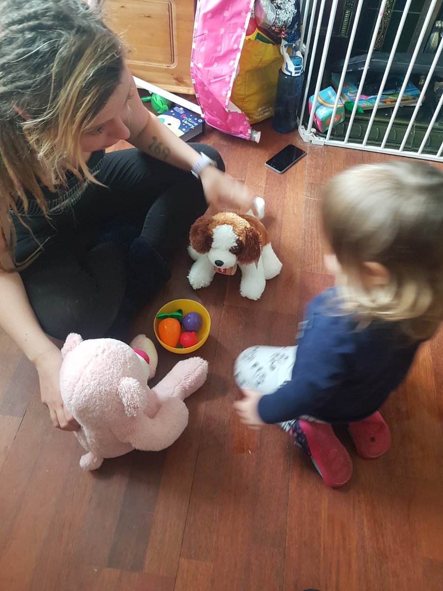 SLTMel21's tweet image. What does a second year Speech and Language Therapy student on lockdown do to keep up momentum of my studies? Practice informal assessments of language with my two year old of course 😁 Here we are doing Information Carrying Words play #SLTstudent #receptivelanguage