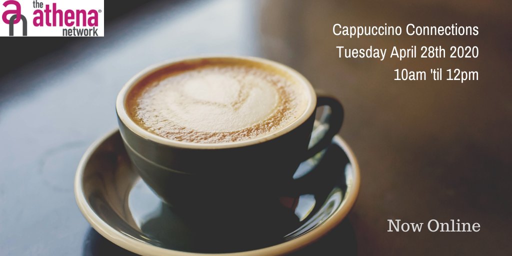 Athena_N_London's tweet photo. Our next Cappuccino Connections will be on Tuesday 28th April 2020. and will be hosted ONLINE! Contact me for more information #networking #womensnetworking #womeninbusiness #athenanetwork #northlondonnetworking #hampsteadnetworking #Barnetnetworking #hampstead https://t.co/OdL1wnqcZO
