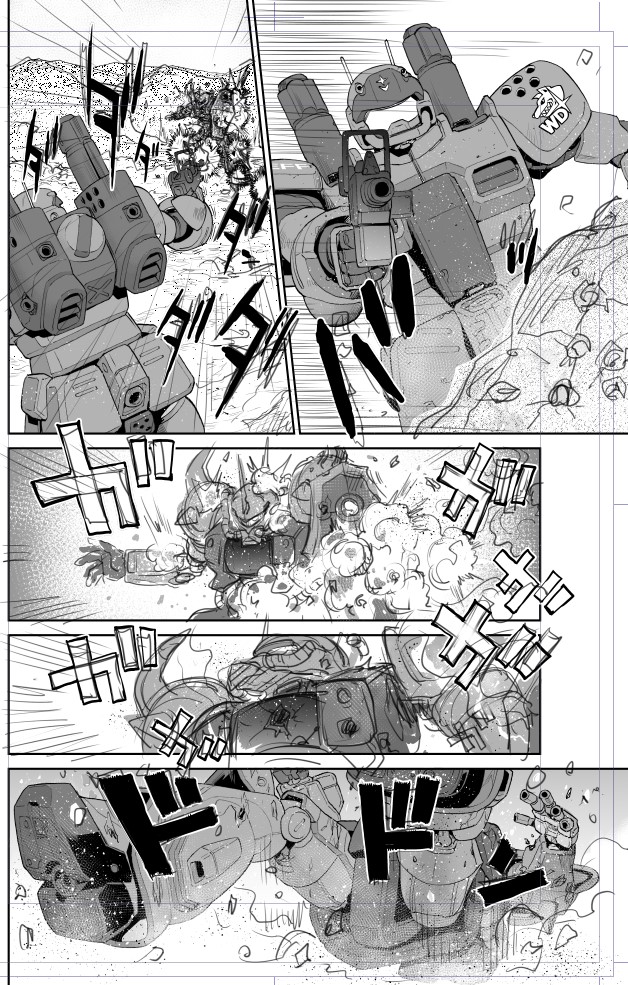 コミックス3巻収録のエピソード11より、部分下絵。
#コロ落ち 