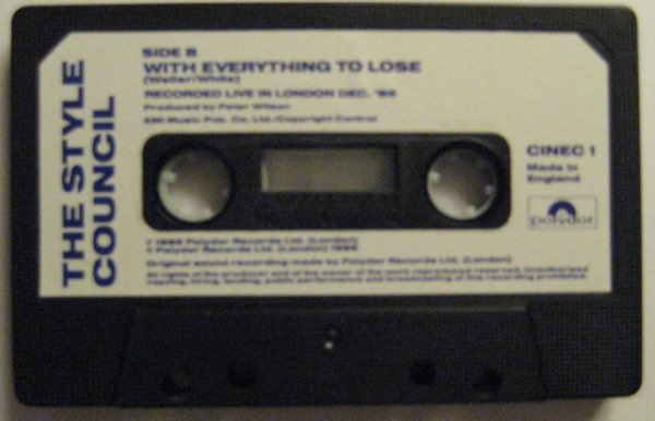 The 7” cassette pack had an exclusive live track.