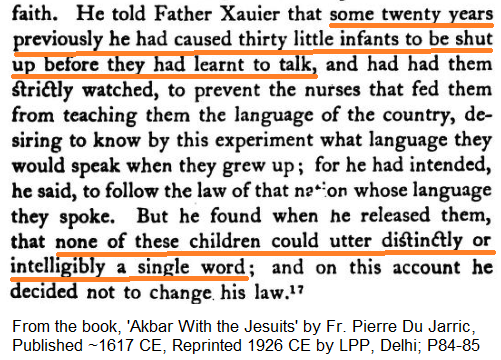 Excerpts From the book, 'Akbar With the Jesuits' by Fr. Pierre Du Jarric (via Jeronimo Xavier), Published ~1617 CE, Reprinted 1926 CE by LPP, Delhi; P84-85(9/12)