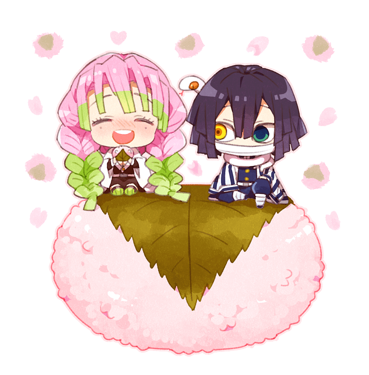 甘露寺蜜璃 「小芭内と蜜璃ちゃん。 」|林田ユッケのイラスト