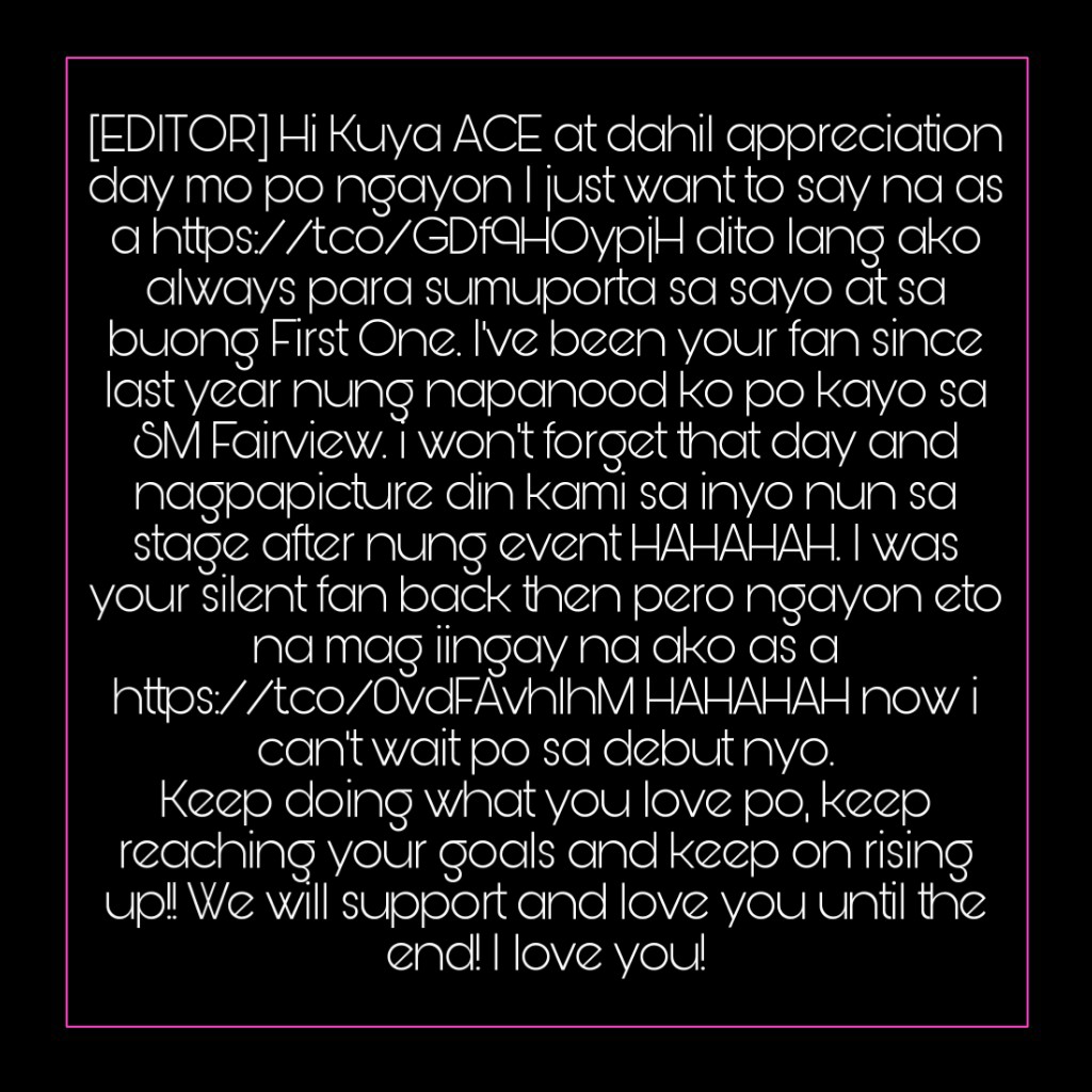 1stoneofc_ace tweet picture