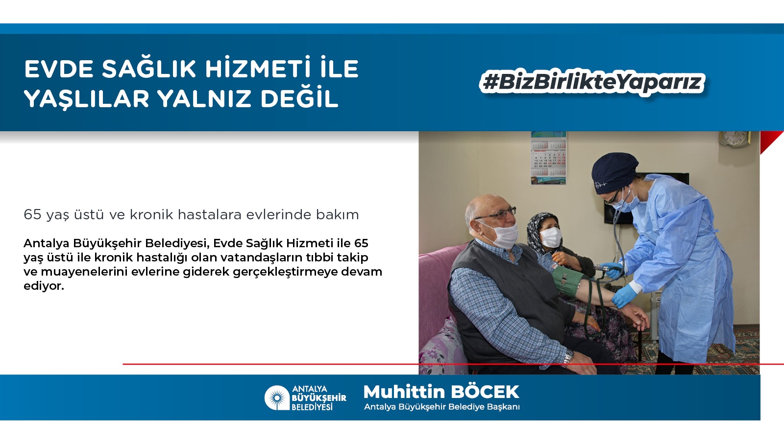 antalya buyuksehir on twitter evde saglik hizmeti ile yaslilar yalniz degil antalya buyuksehir belediyesi evde saglik hizmeti ile 65 yas ustu ile kronik hastaligi olan vatandaslarin tibbi takip ve muayenelerini evlerine giderek