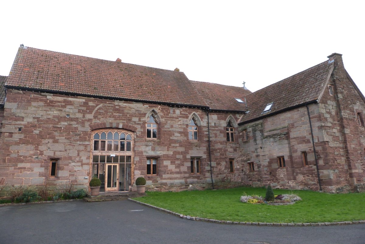 Flanesford Priory, Goodrich. I stayed here a few nights so am uncommonly familiar with this obscure house. All that's known is the standing remains of the refectory and end of the dormitory S of the cloister.The priory was assessed at £15 in 1535: absolutely rock bottom