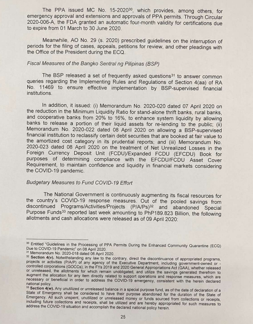 READ: President Rodrigo Duterte's third weekly report to Congress on his special powers. (7/7)