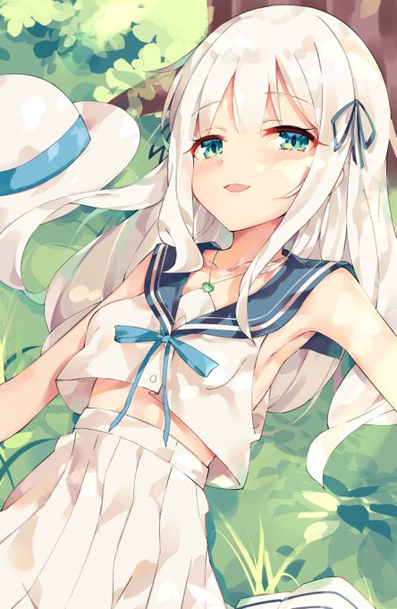 メロンブックスカタログ特典のイラスト集に描かせていただいたやつです(トリミングしてます) どのイラスト集にのってるのかはよくわかっていないですが載っていると思います えち差分もあります https://t.co/6jKYCiahFO 