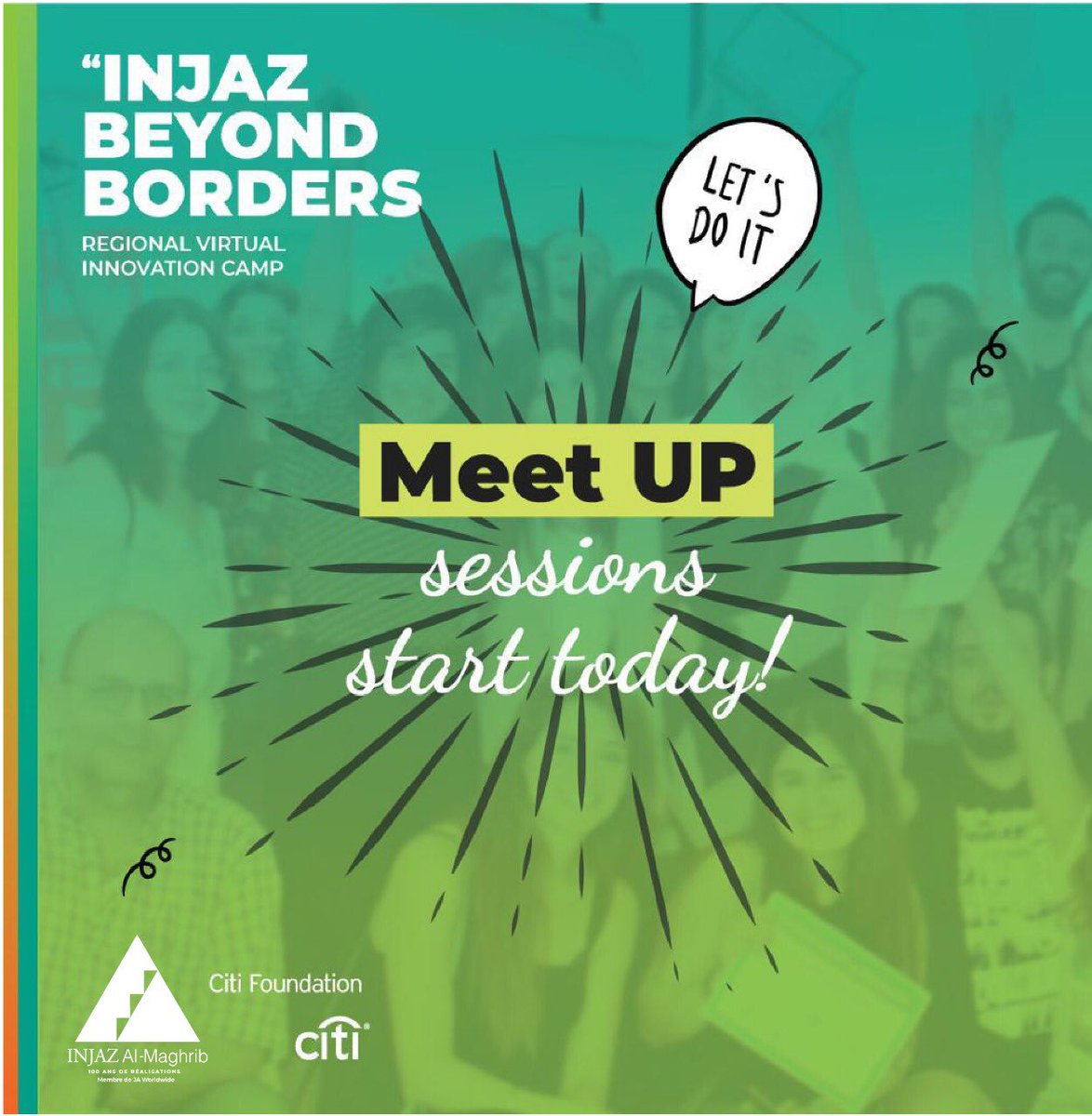 INJAZ_MOROCCO's tweet photo. Démarrage des rencontres de coaching des jeunes participants au 1er régional #ICamp ‘INJAZ BEYOND THE BORDERS’. Challenges et réflexions en ateliers
#Staytuned. 💪🏻🚀
@INJAZAlArab @Citi Foundation #BelieveinINJAZ #INJAZBeyondBorders #CitiVolunteers #pathways2progress #WhyINJAZ https://t.co/Pz6cmoeTuU