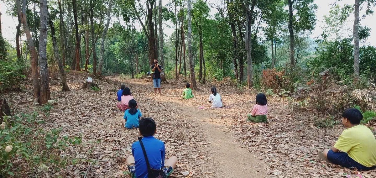teamUWS's tweet photo. Our Education Officers in Myanmar have been delivering teacher training via #zoom to teachers, including sharing information about stopping the spread of #coronavirus. Community teachers have then been sharing this information with students - at a safe distance of course! https://t.co/IsOlBz0XPP