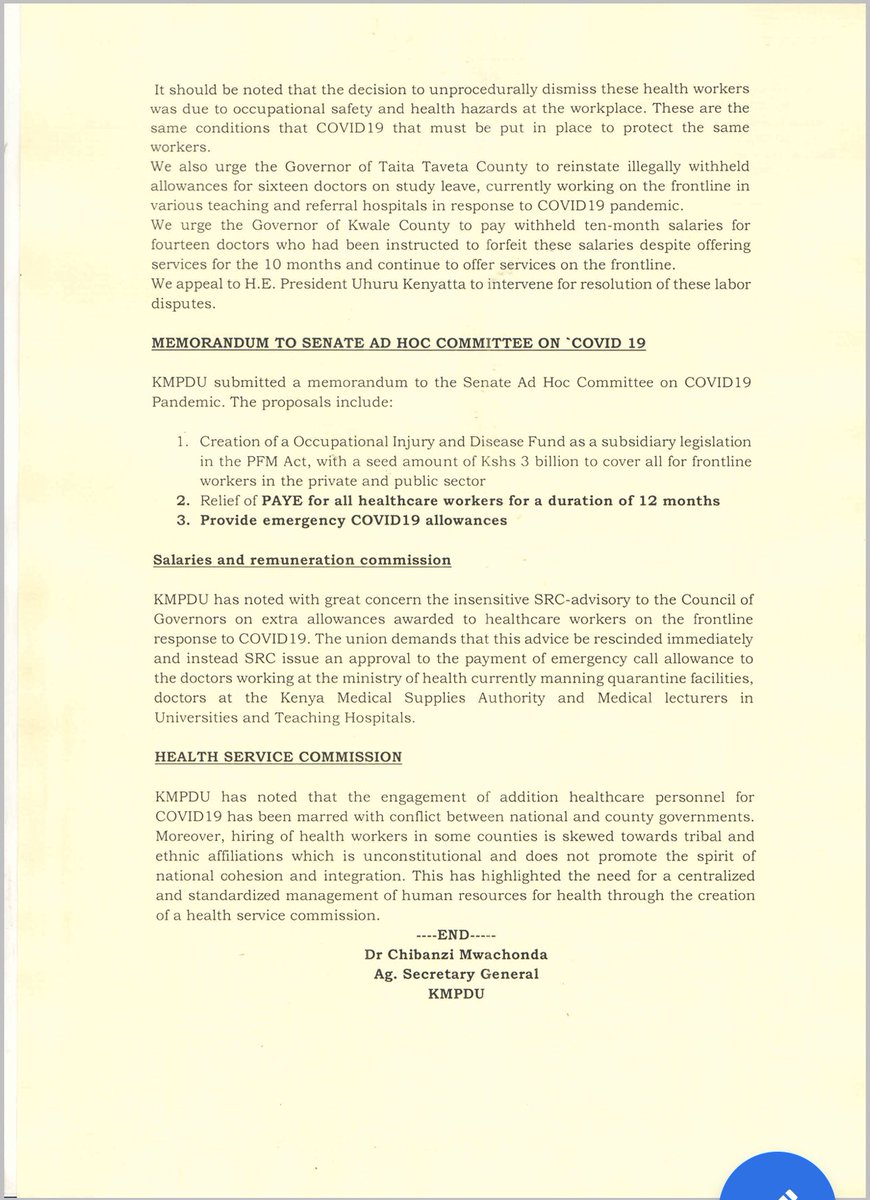 kmpdu's tweet photo. KMPDU Weekly Brief in COVID-19. @MOH_Kenya @Senate_KE @srckenya @NAssemblyKE @KenyaMedics_KMA @KenyaGovernors @StateHouseKenya https://t.co/Es6wi5W2nn