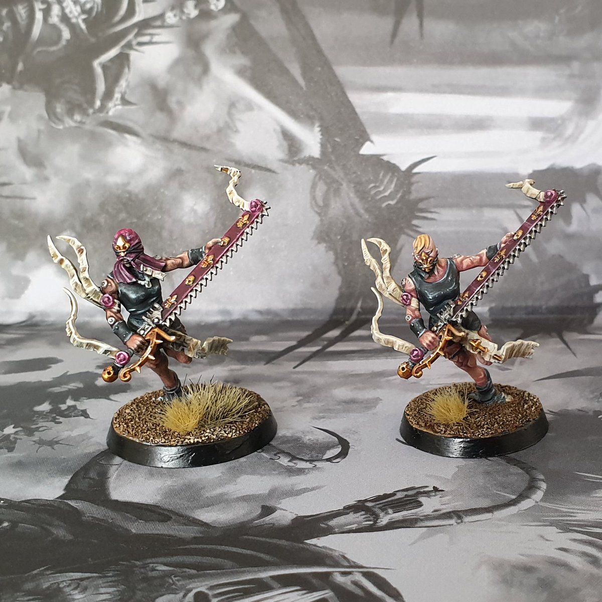 scrotrot81's tweet photo. Repentia sisters painted during #isolationhammer #paintingwarhammer #warmongers #miniaturemonday #warhammercommunity https://t.co/J2sQ86Tlxs