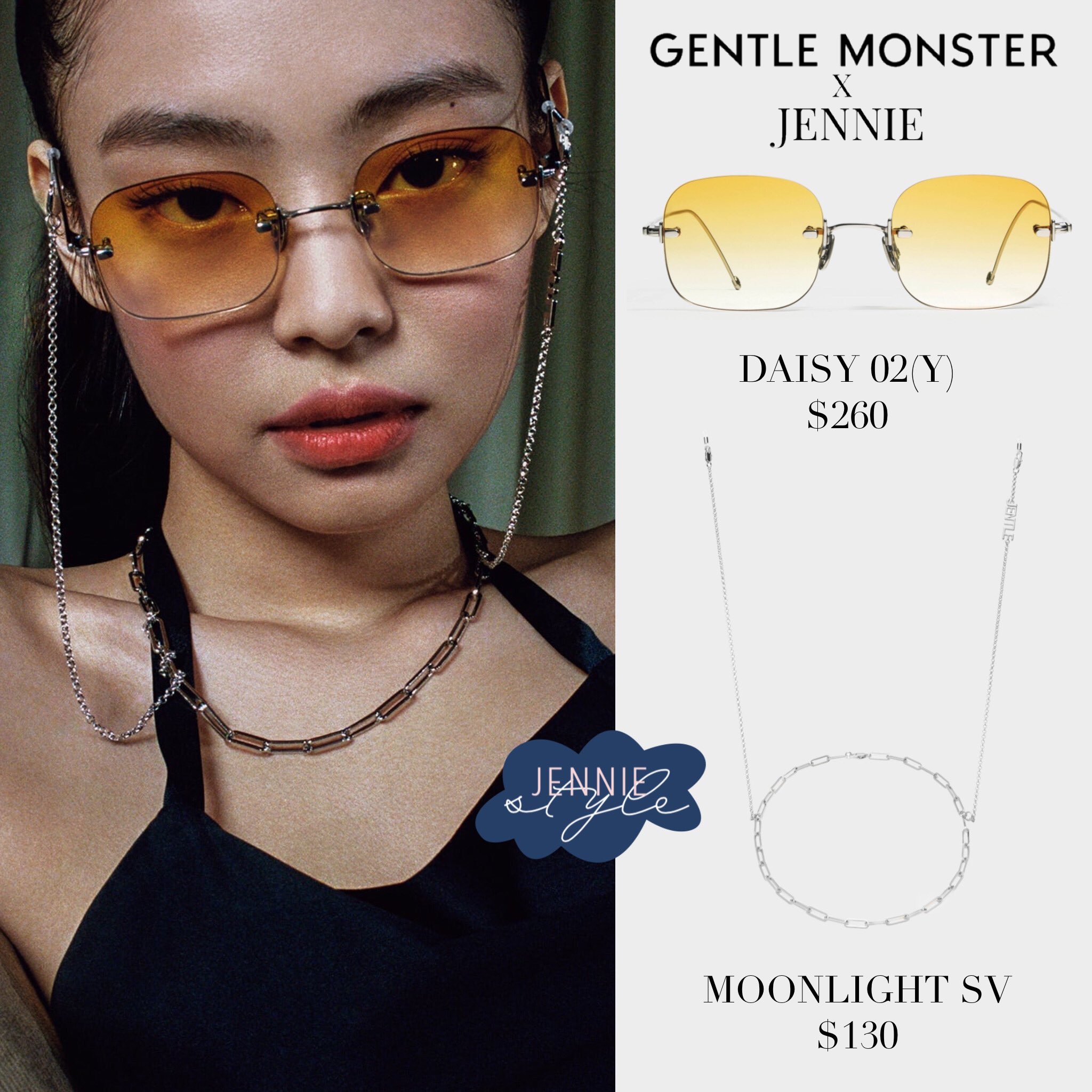 ジェントルモンスターX Jennie Daisy サングラス　Blackpink Jennie Style on X: 