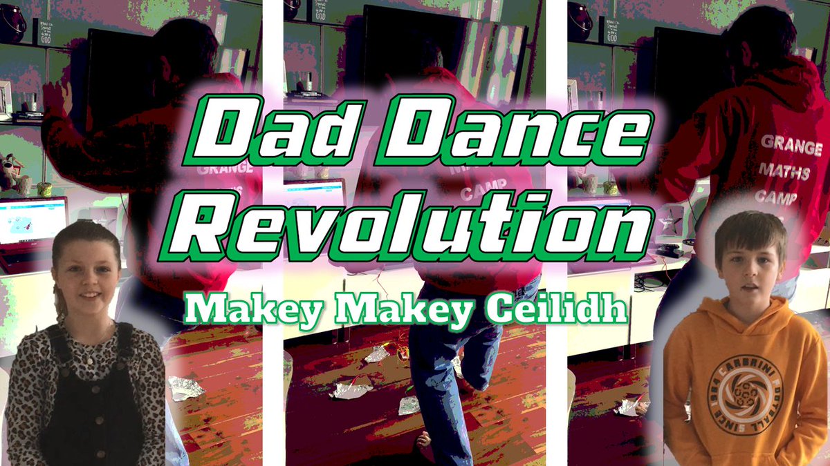 mrmckaycomp's tweet image. Need coding and exercise during #LockdownEaster? Coming soon - a @makeymakey game extravaganza: Dad Dance Revolution, featuring my pal in a ceilidh band (@jiggered) and his kids' setup of a Makey Makey with his ceilidh music. Clear contender for game of the year!
😂⚡🕺🏴󠁧󠁢󠁳󠁣󠁴󠁿