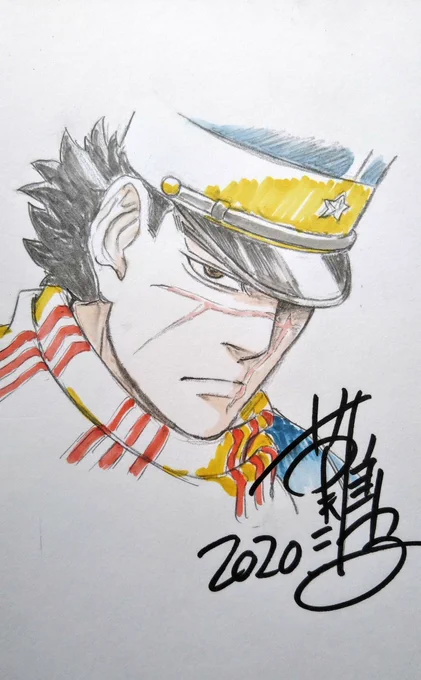 アニメ『ゴールデンカムイ』第二話の再放送がTOKYOMXにて22時からあります。
よかったらチェックしてくださいませ。
それに合わせリクエストいただいた絵に色をつけました。杉元です。 
