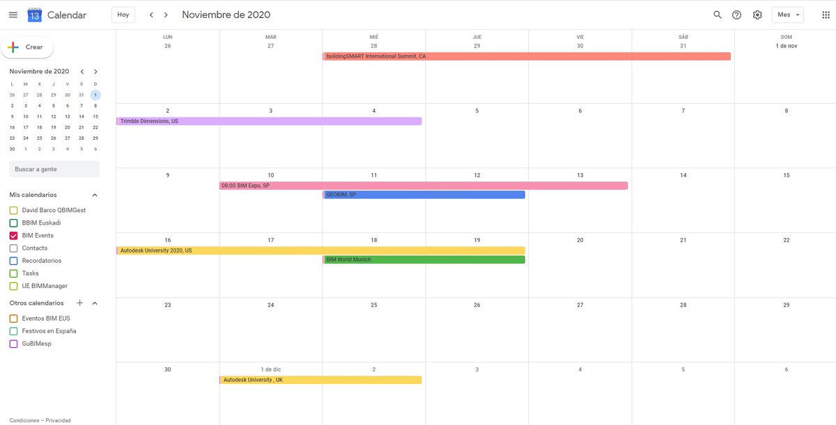 qbimgest's tweet photo. 🚨📆Actualización del calendario #BIMEvents de #DiariodeunBIMManager📆
Múchos eventos han sido afectados por el #COVID2019 y algunos se han retrasado y condensado en pocos meses ¿No hubiera sido más sensato hacer como @_eubim o #algomad y cancelarlos?
https://t.co/6rnr9sDObp https://t.co/Vc5OE2Hmeo