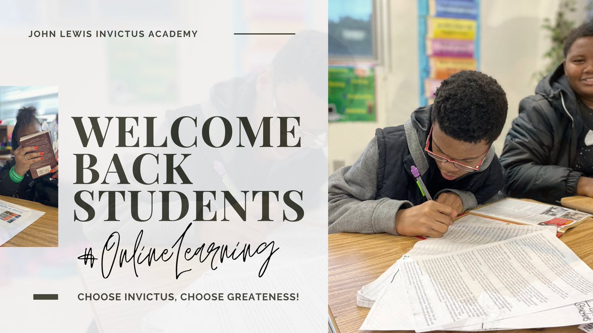 JLewisInvictus's tweet photo. Welcome back students! #Chooseinvictus
@DrEmilyAMassey @Atldepsupt @CarstarphenMJ
@EuniceP821 @got2believeinu @Howard_AP_JLIA
@APGreen_JLIA https://t.co/khu0qZ8iTr