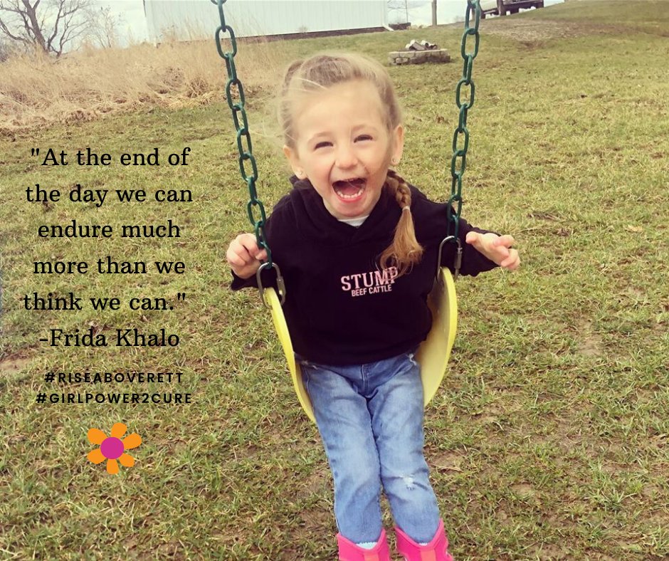 You are stronger than you know, lean into that strength and let it see you through another day.

#MotivationMonday #RiseAboveRett #GirlPower2Cure