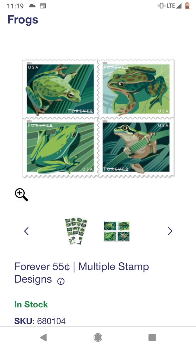 I love the beautiful shades of green in these frog forever stamps.