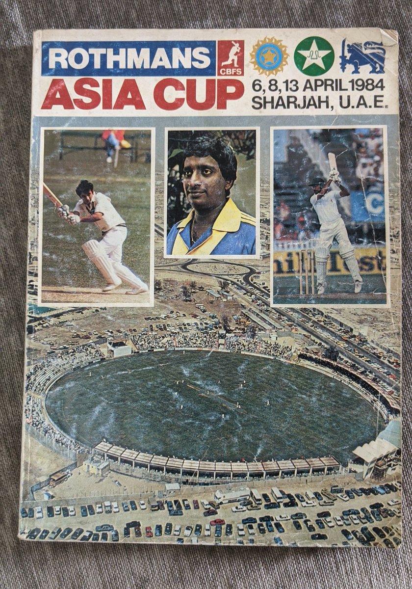 Which brings us back to the main purpose of this thread. A commemorative issue on this Asia Cup has Gavaskar and Asif Iqbal writing on Imran Khan, Raj Singh Dungarpur on Salim Durrani and Waqar Hasan on Merry Max Maqsood Ahmed.