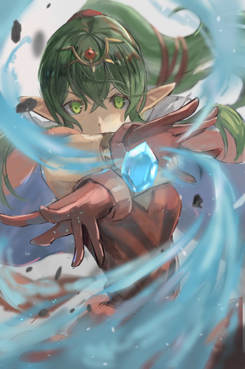 ウータン Twitter પર あの名作ゲームではあるfeの初イラスト Feは良くも悪くも 厳選 というイメージがありますね 厳選 うぅ 頭が 今回は攻撃方法を強調するように 迫力を出すように意識してみました 元は可愛いキャラクターですが こう描くことによって