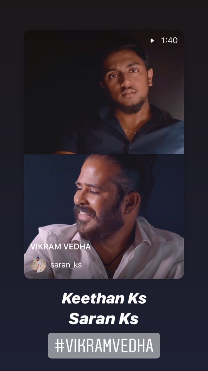 sarangan22's tweet photo. #VikramVedha 

Surrender ⛓

https://t.co/HYealen5e3

@ActorMadhavan Vs @VijaySethuOffl 

#madhavan #sethupathi #vikramvedha #varalaxmi #kathir #shraddha #tamil #movie https://t.co/EMwtiEYPjJ