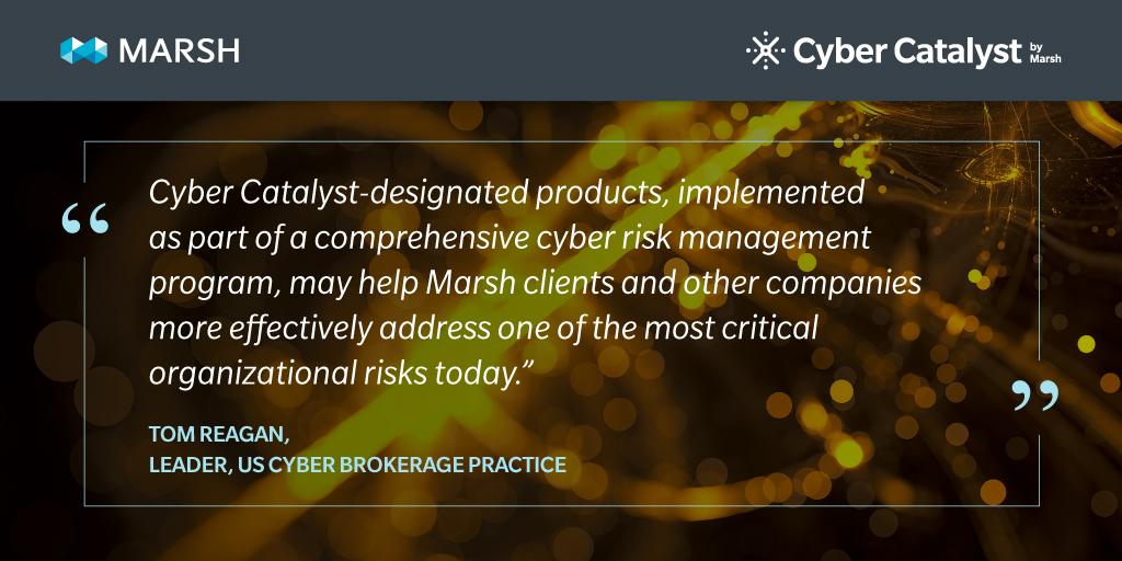 MarshGlobal's tweet photo. #CyberCatalyst 2020 is still open! Submit eligible #cybersecurity solutions for evaluation by cyber insurers @Allianz, @AXA_XL, @BeazleyGroup, @cfcunderwriting, @MunichRe_US, Sompo International & @ZurichNA. Learn more here and apply now: https://t.co/m9WqMU3cnE. https://t.co/nB93svGSdM
